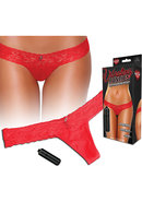 Hustler Toys Vibrating Panties Panty Vibe Lace Thong With...